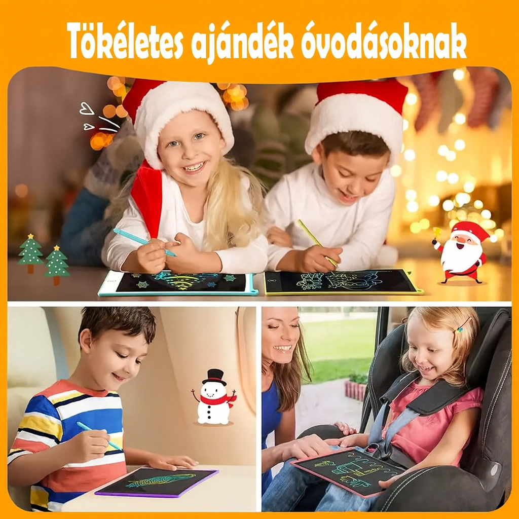 KidScrib™ LCD Író- és Rajztábla – 8.5”, 10”, 12”